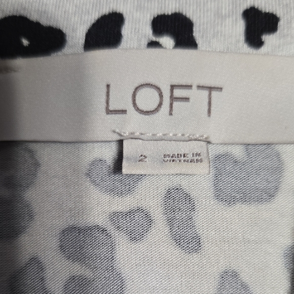 A14 Black and White Long Sleeve Sheath Dress Size 2 Button Front Closure Knit - Picture 8 of 11